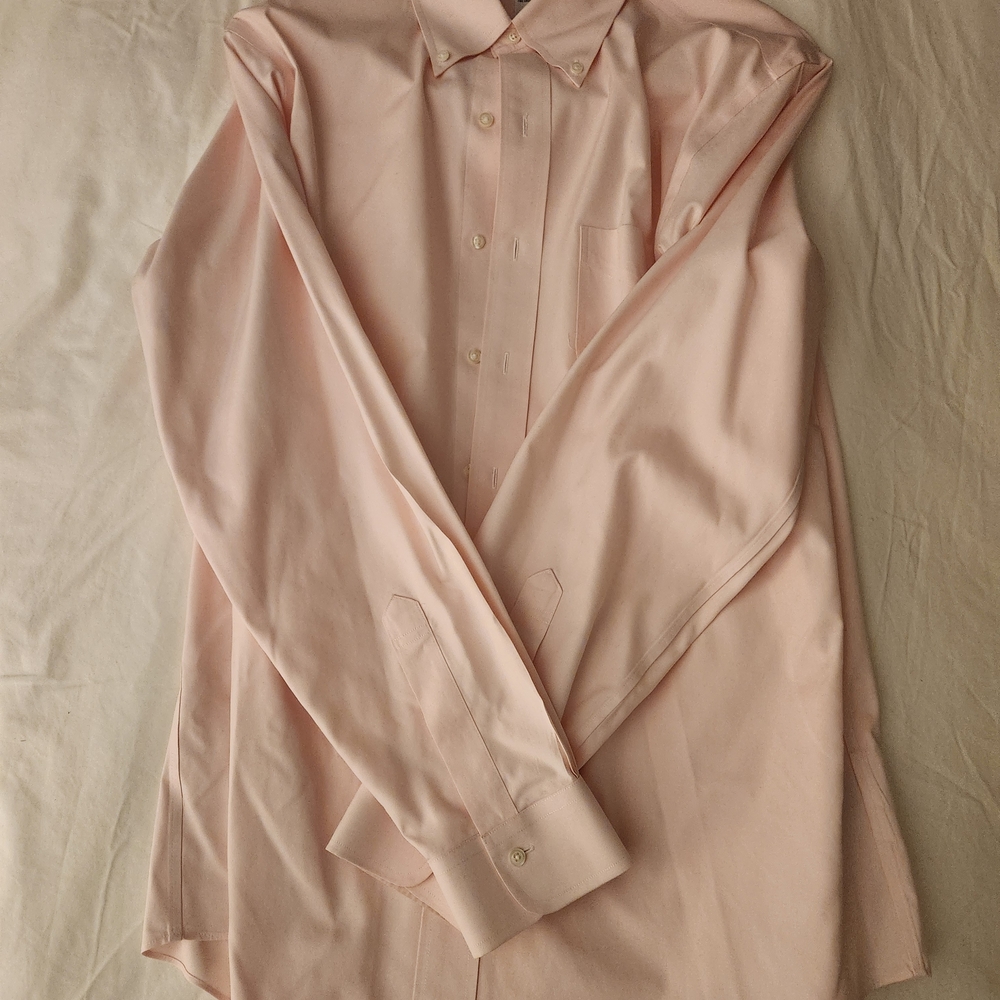 Brooks Brothers Pale Pink Button-Down Dress Shirt